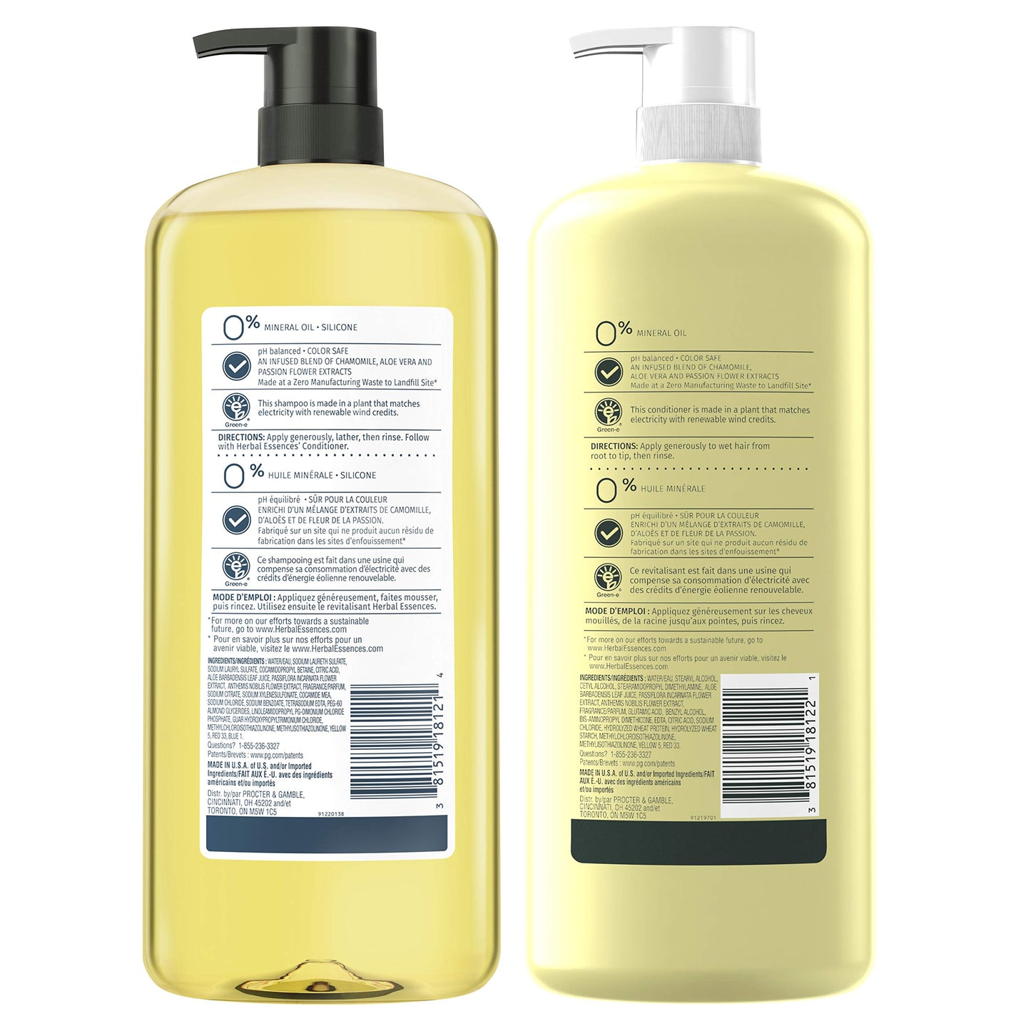 Herbal Essences Shine Collection Shampoo and Conditioner Bundle, with Chamomile, Color Safe, 33.8 Fluid Ounce