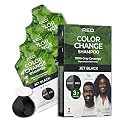 Red by Kiss Color Change Shampoo - Permanent Hair Color with 100% Gray Coverage, Quick 7-10 Minute Formula, No Tools Needed, Herbal Extracts, Includes