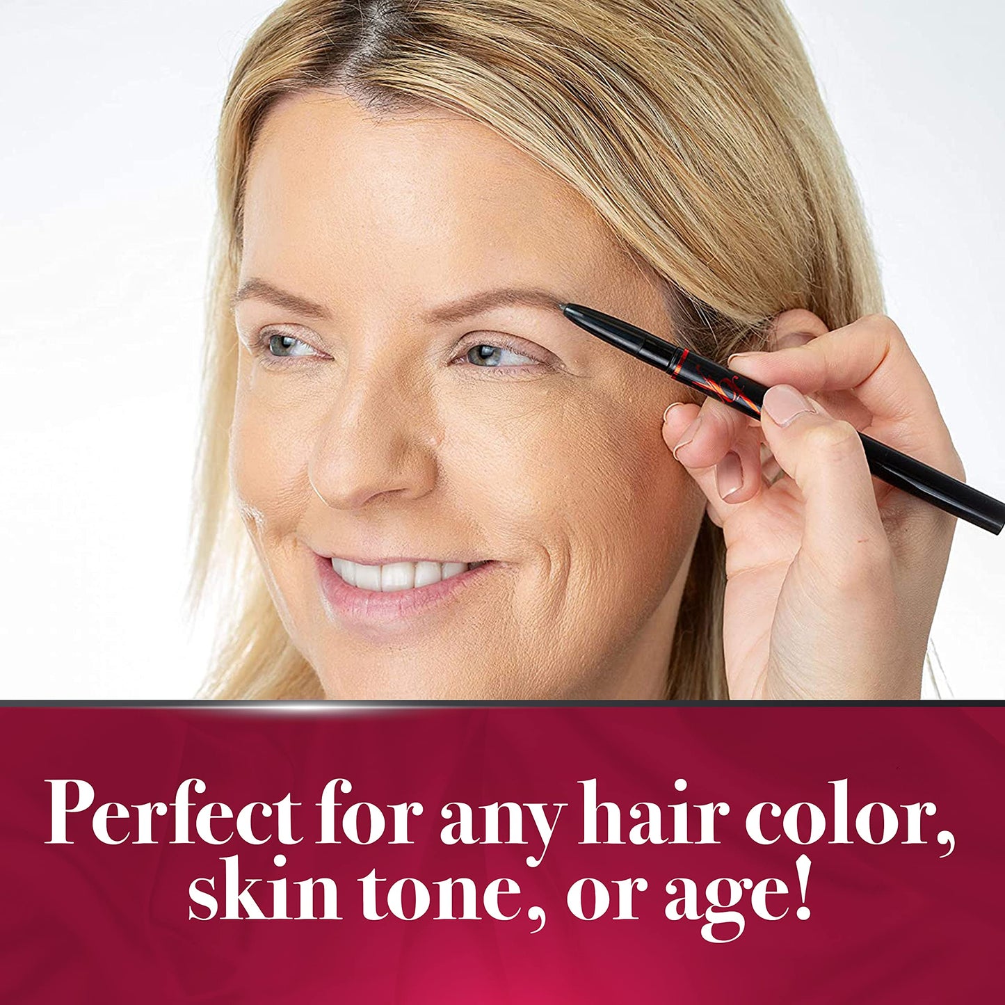 YBF Beauty Eyebrow Pencil - Universal Automatic Brow Pencil With Spoolie Brush - Perfect Eyebrow Makeup Shaper - Taupe Eyebrow Liner - 2 Pack