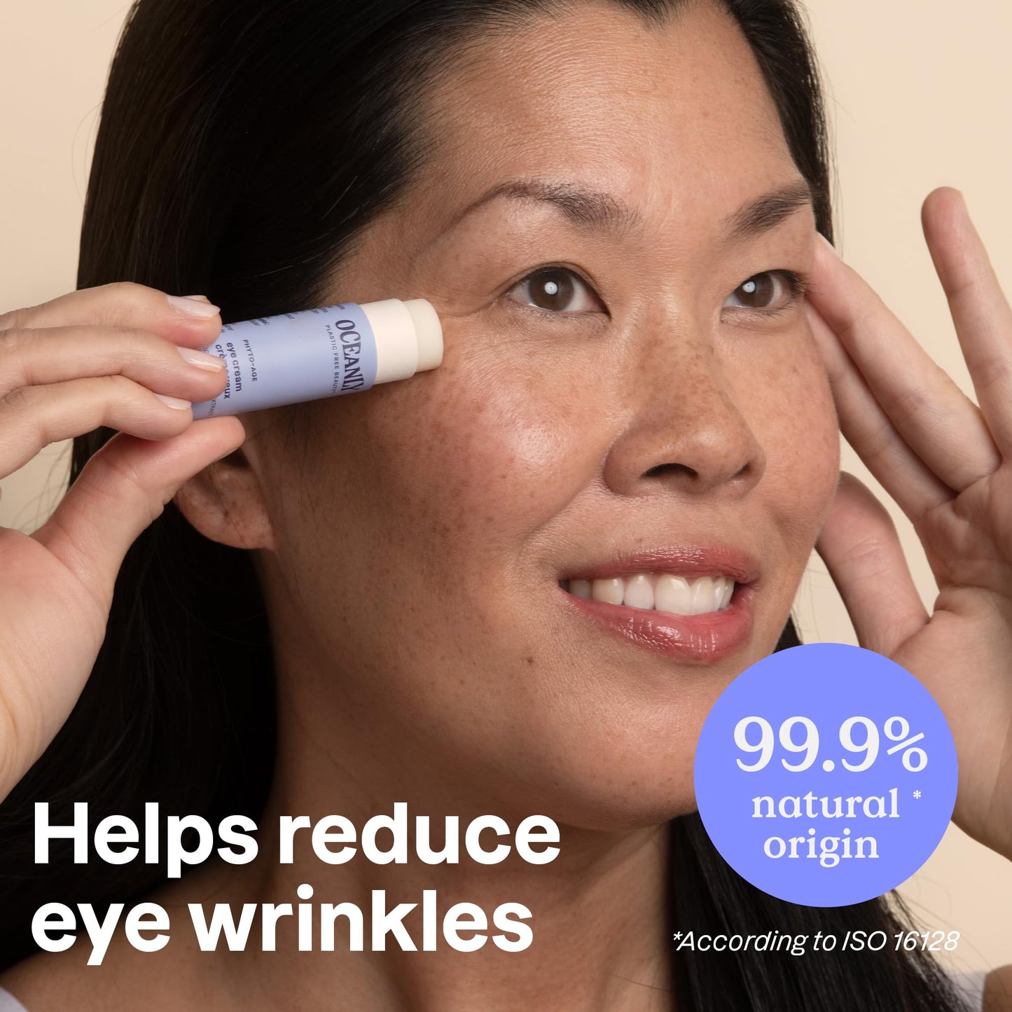 ATTITUDE Oceanly Eye Cream Stick, EWG Verified, Plastic-free, Plant and Mineral-Based Ingredients, Vegan and Cruelty-free Beauty Products, PHYTO AGE