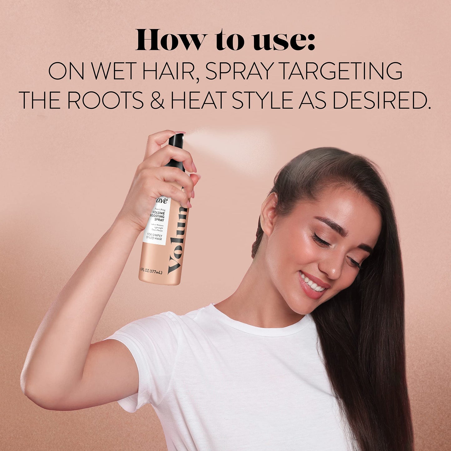 Suave Simply Styled Lightweight Root Lifting Hair Spray, Volume Boost Hairspray Hair Volumizer for Weightless Volume 6 oz