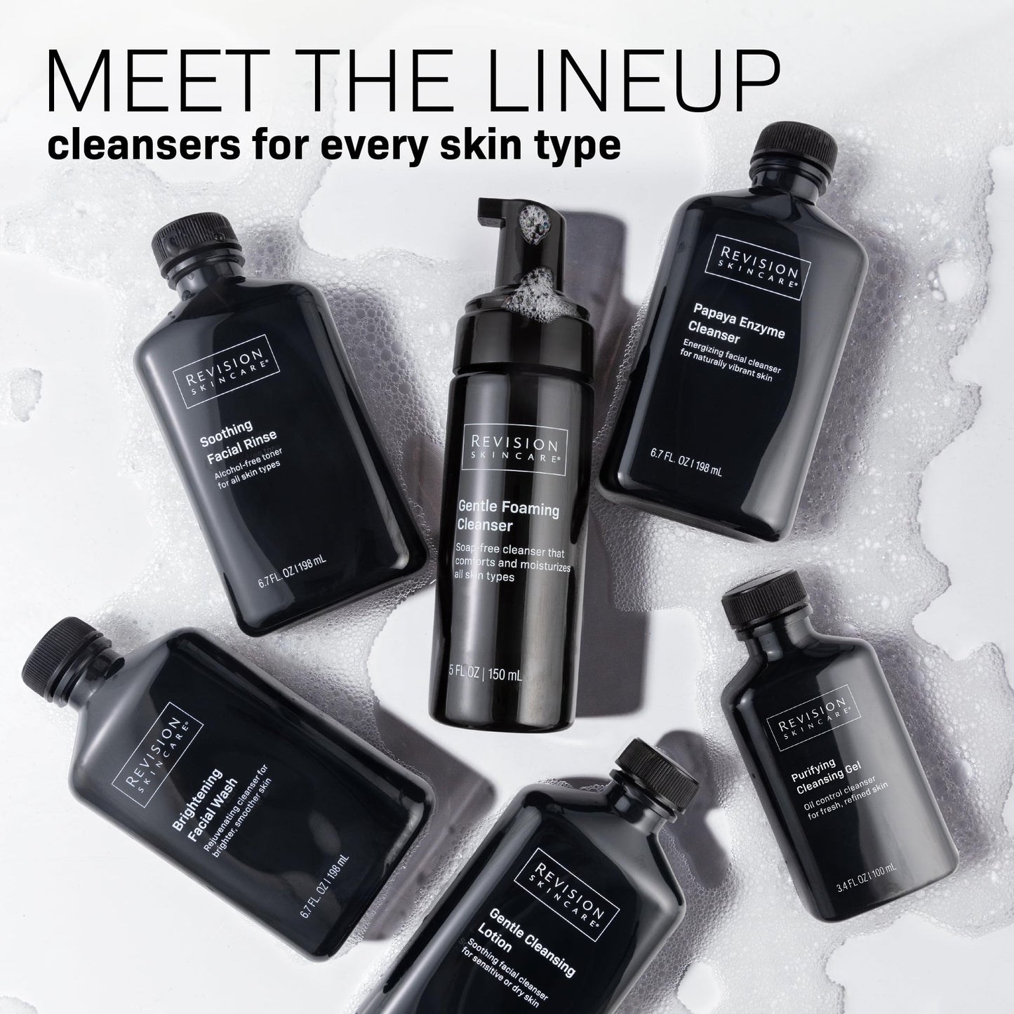 Revision Skincare Gentle Foaming Cleanser 5 oz – Soap-Free Facial Cleanser & Makeup Remover, Soothing, Hydrating & Moisturizing Formula