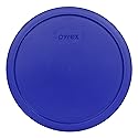 Pyrex 7403-PC 10-Cup Cadet Blue Sculpted Mixing Bowl Replacement Food Storage Lid - Made in USA