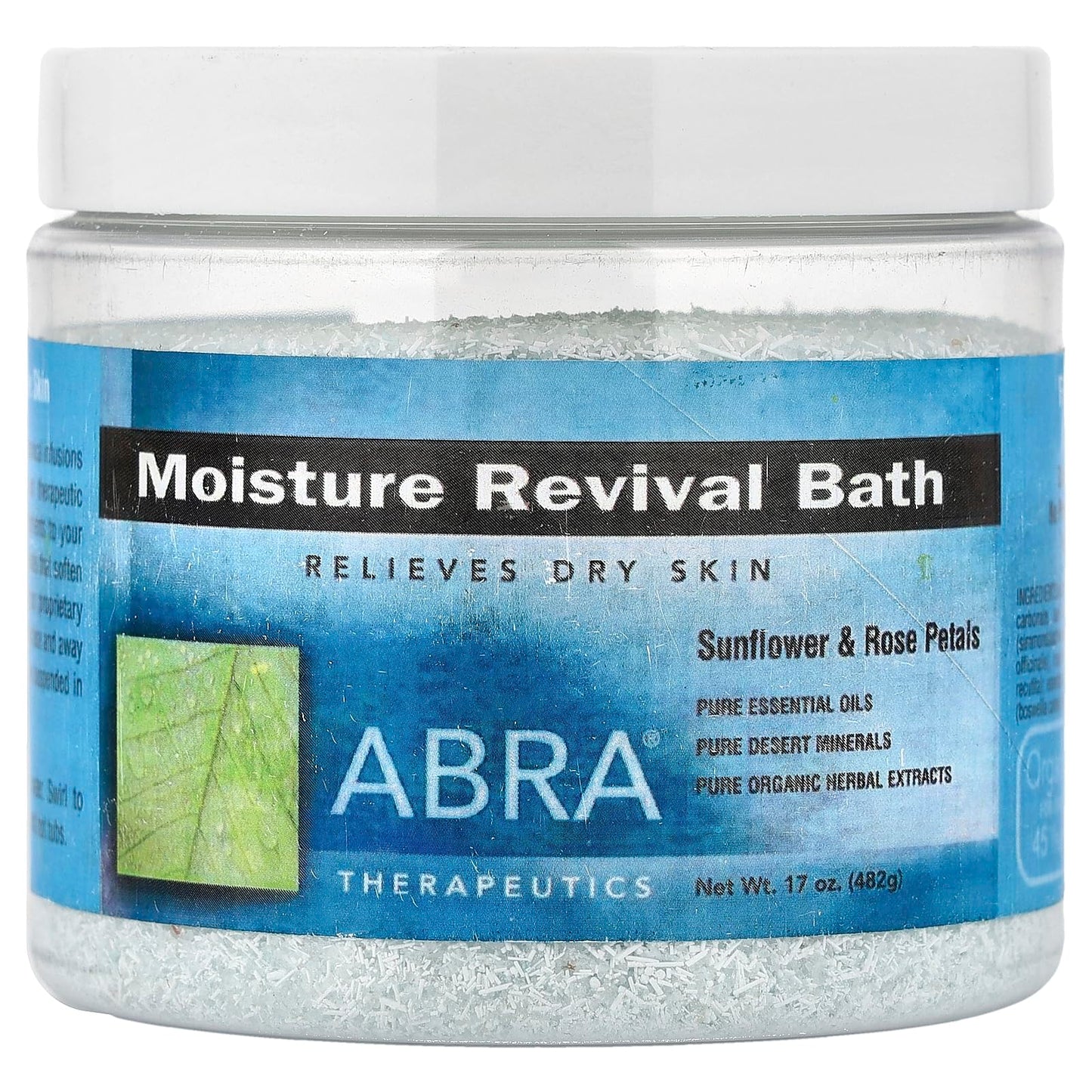 Moisture Revival Bath-Sunflowers & Rose Petals Abra Therapeutics 17 oz Powder