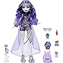 Monster High Spectra Vondergeist Doll with Pet Ferret Rhuen and Accessories Like Backpack, Tablet, Snacks and More