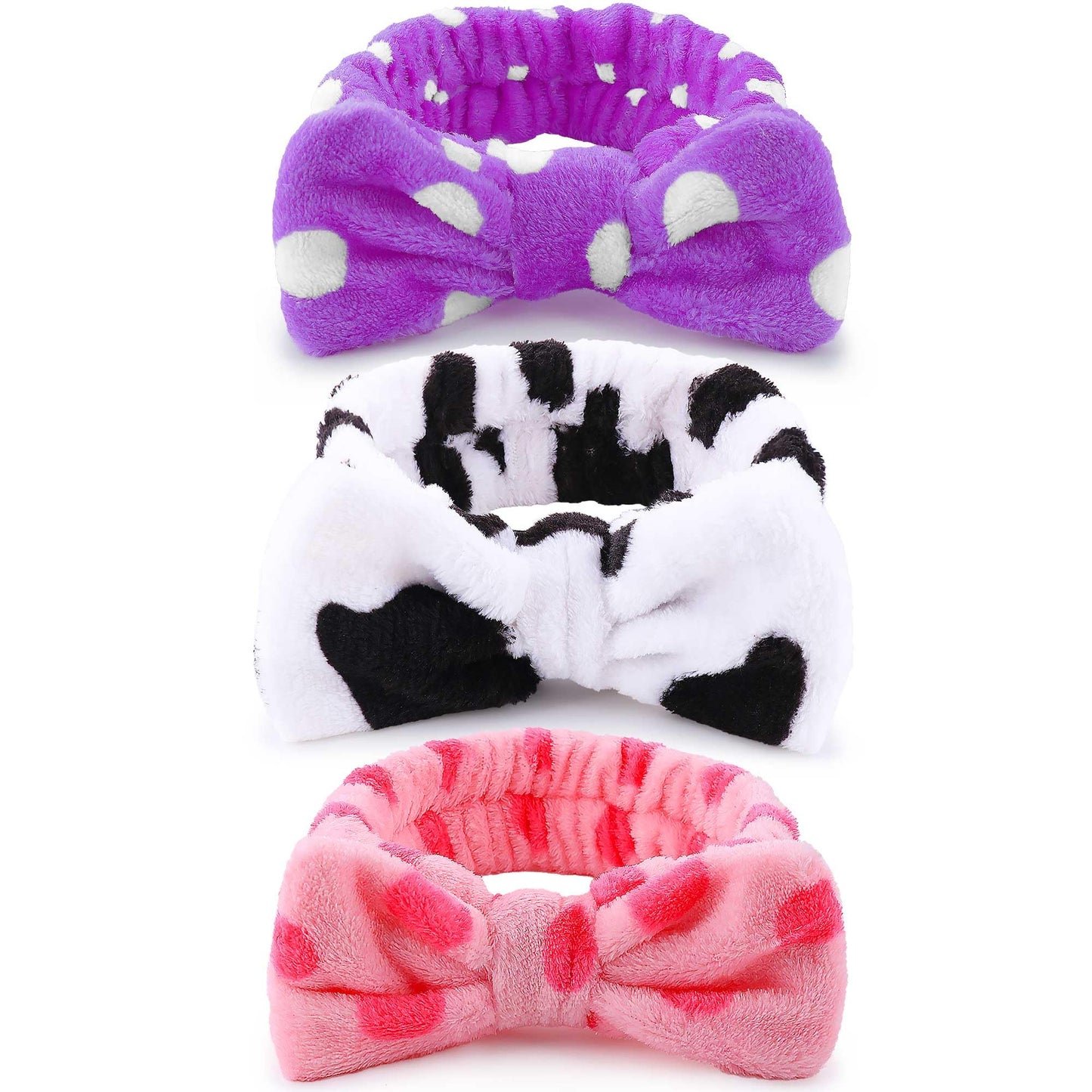 WSYUB 3PCS Spa Headbands, Headbands for Face Washing, Makeup Skincare Headband for Girls Women Spa Birthday Party,Easter Basket Stuffers Beauty and Personal Care WSYUB Default Title
