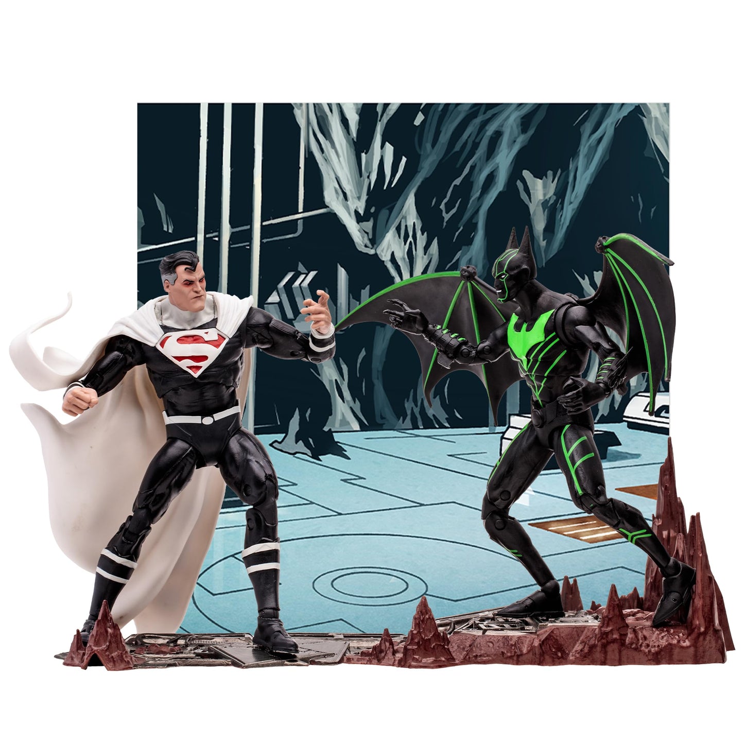 McFarlane Toys - DC Multiverse Batman Beyond vs. Justice Lord Superman 7in Action Figure 2pk