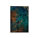 3dRose Towel, Teal and Image of Copper Abstract, 15x22 Hand Towel