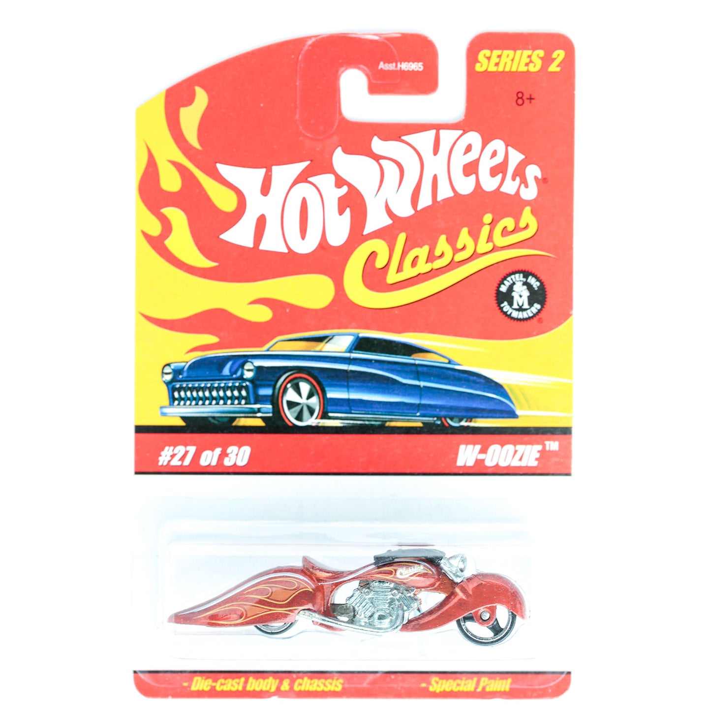 Hot Wheels Classics Series 2 2005 27 of 30 RED W-OOZIE 1:64 Scale Die Cast Body & Chassis Special Paint
