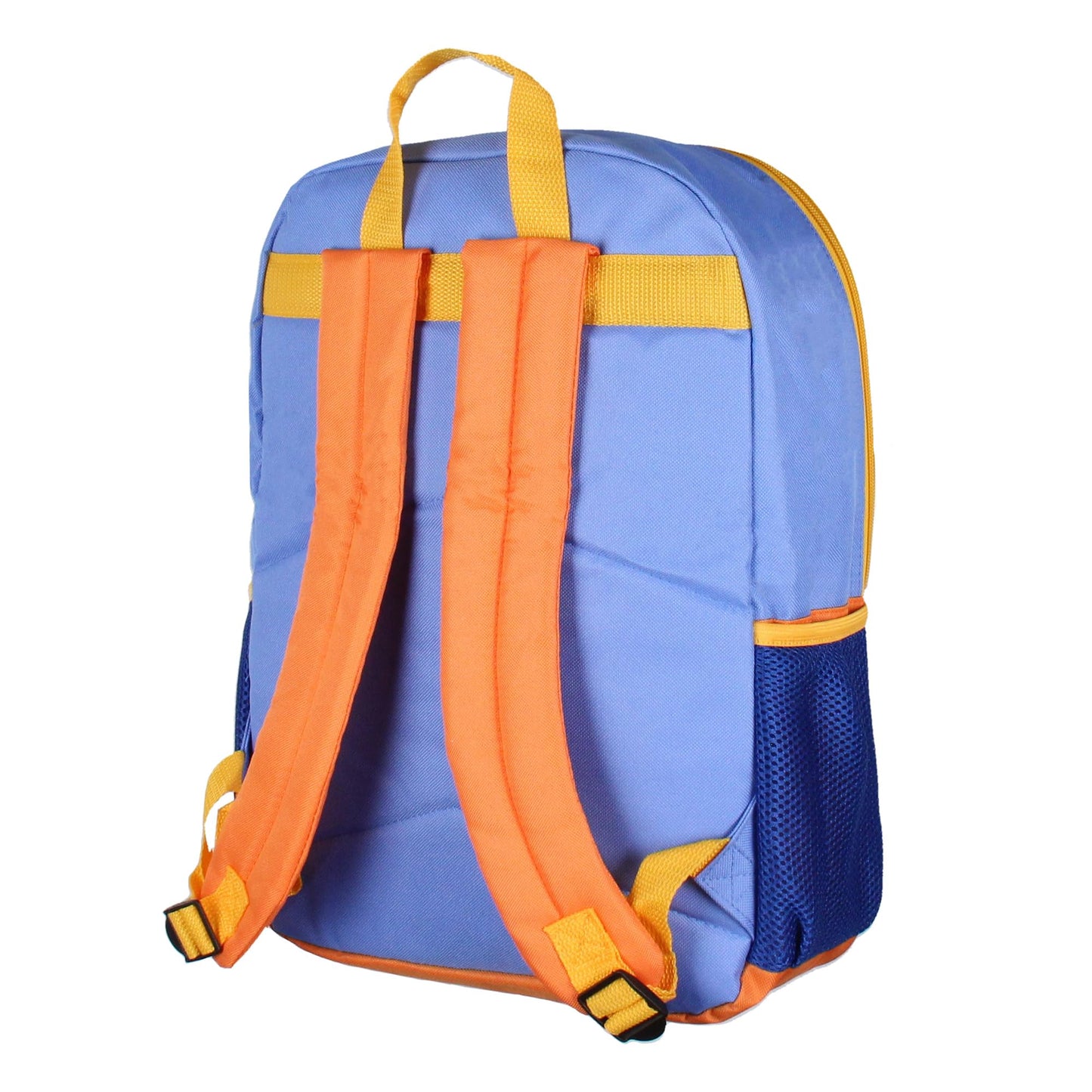 AI ACCESSORY INNOVATIONS Blippi Backpack Safety First Kids School Travel Backpack 5 Pc Set With Lunch Box, Drawstring Bag, Water Bottle, and Pencil Case