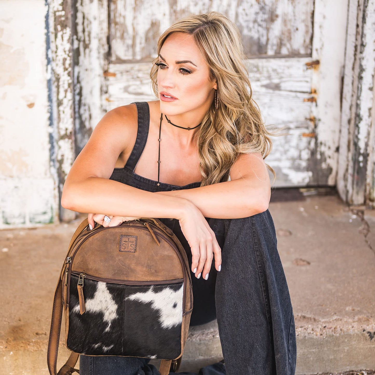 STS RANCHWEAR Women's Cowhide Phoenix Casual Durable Leather Brown Backpack with Adjustable Shoulder Straps