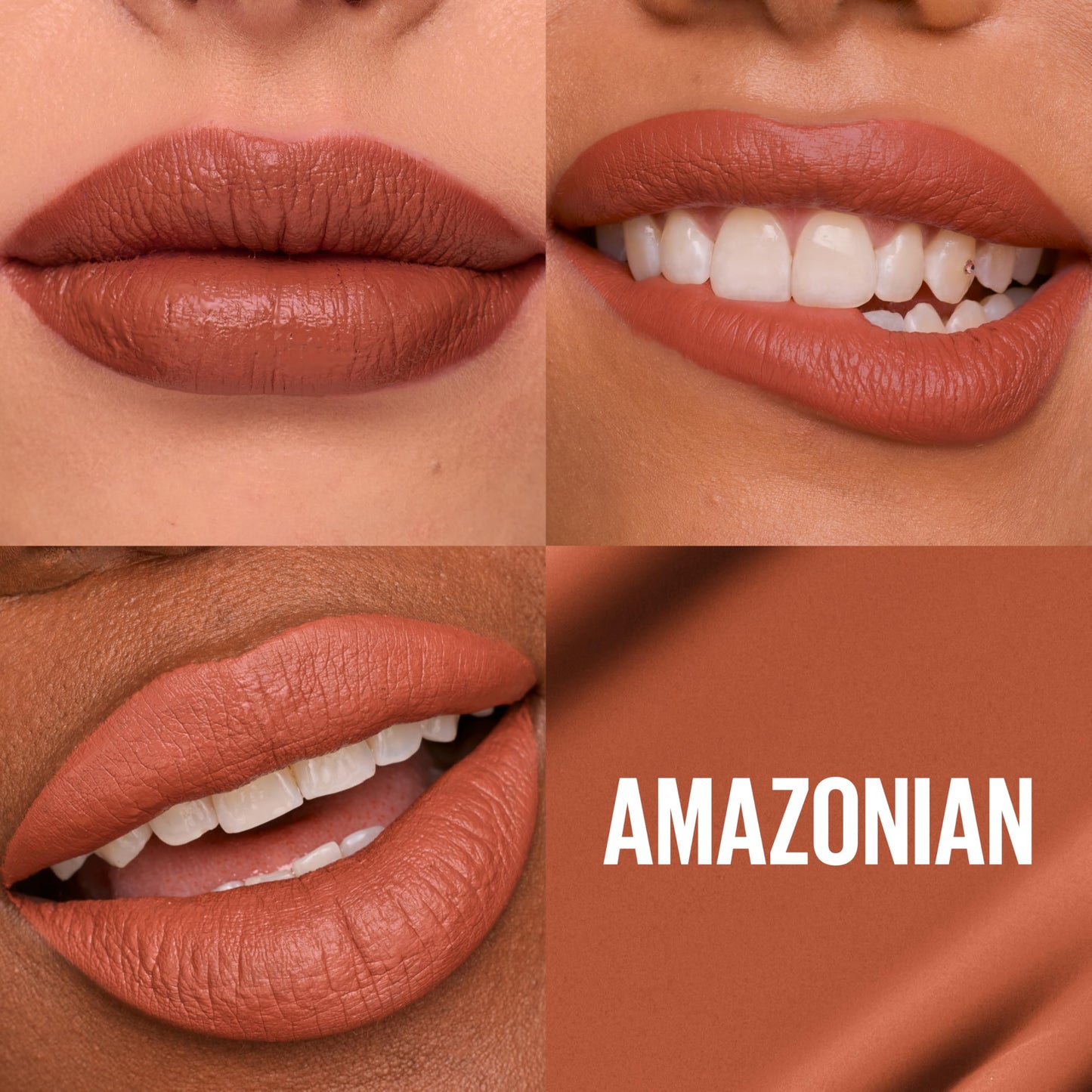 Maybelline Super Stay Matte Ink Liquid Lipstick Makeup, Long Lasting High Impact Color, Up to 16H Wear, Amazonian, Nude Brown, 1 Count, Packaging May