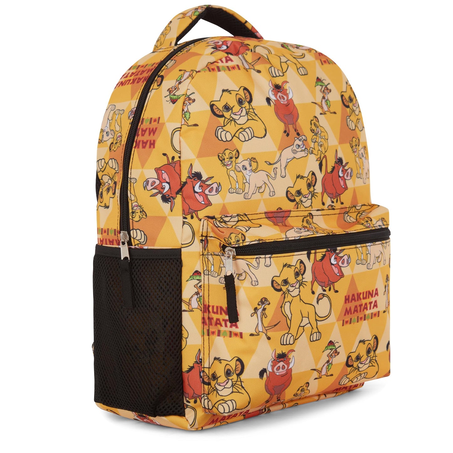 Disney The Lion King Kids Backpack - Hakuna Matata Adventure - Simba, Mufasa, Scar, Timon, and Pumbaa - Backpack for Boys, Girls, Toddlers, Kids, Adults