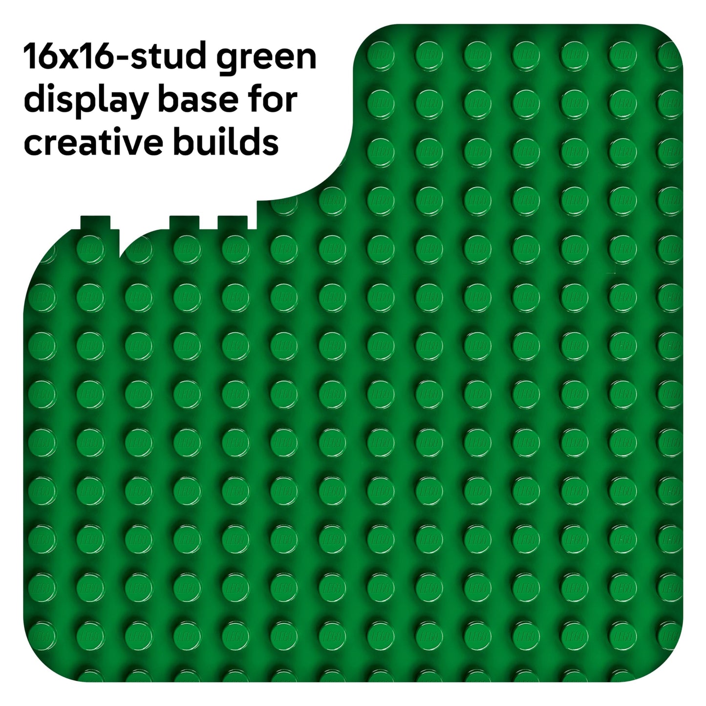 LEGO DUPLO Green Building Plate 16x16 Studs – Educational Building Base for Toddlers Ages 1.5+, Preschool Learning Toy 10460