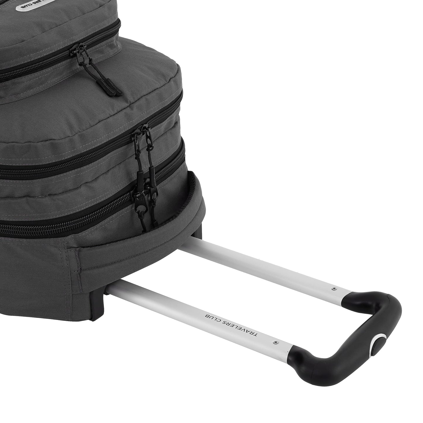 Travelers Club 20" Rolling Backpack with Laptop Compartment, Black