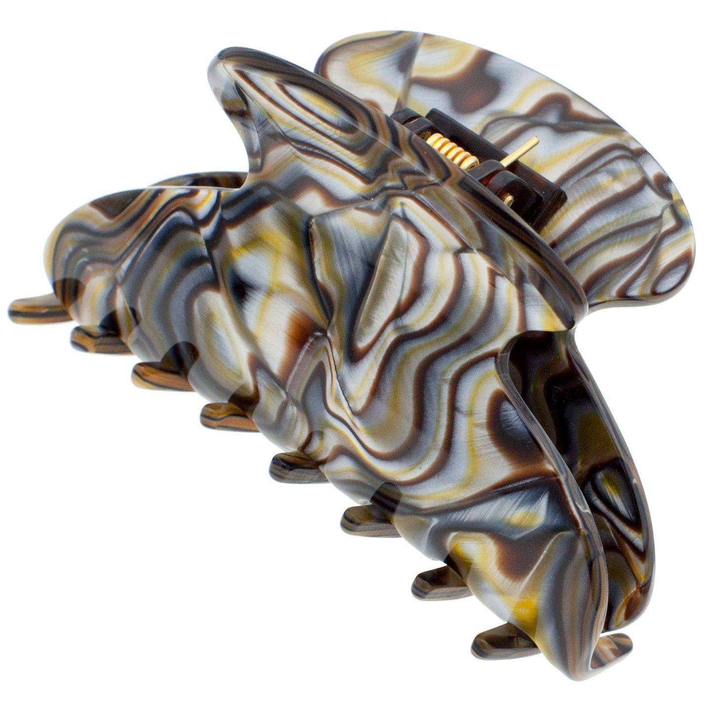 Camila Paris CP3058 French Hair Clip for Women, Onyx, for Thick Long Curly Wavy Hair, Jaw Clip, Strong Hold No Slip Grip, Made in France