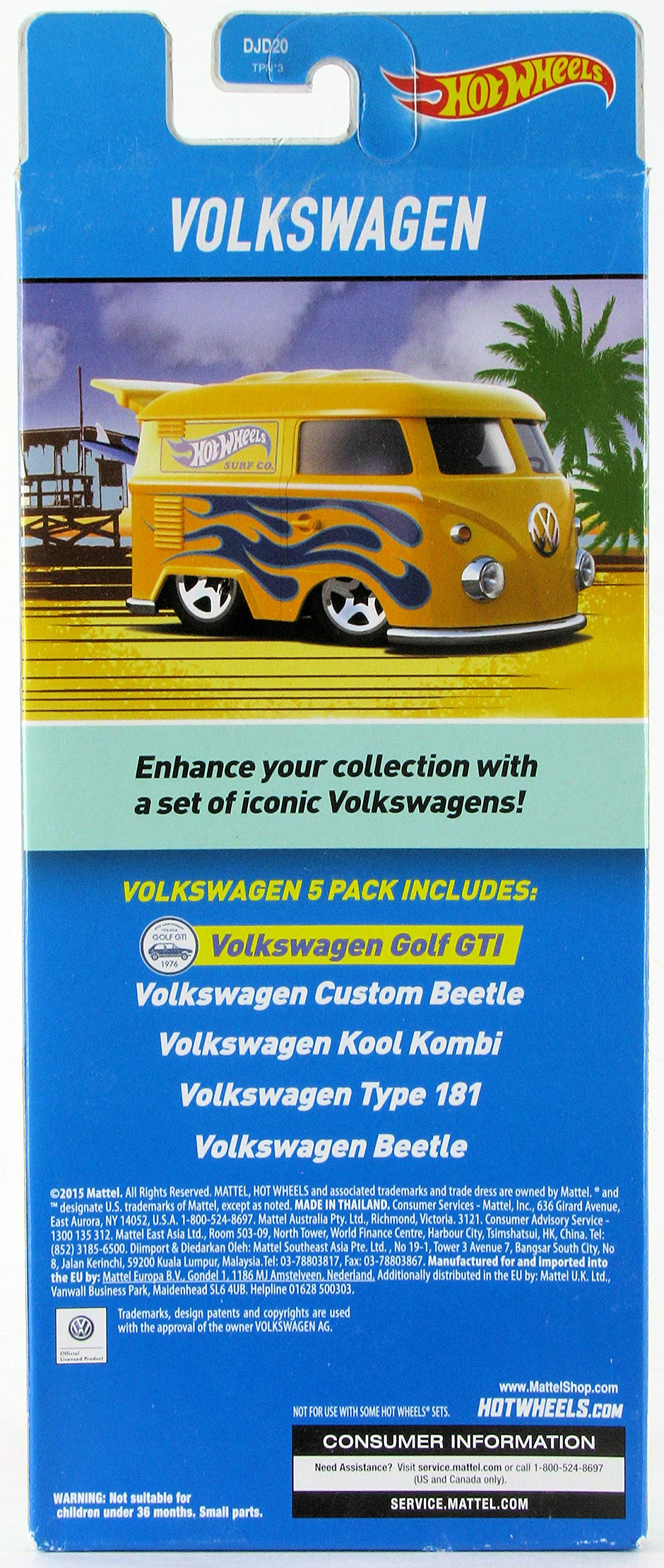 Hot Wheels, 2016 Volkswagen 5-Pack