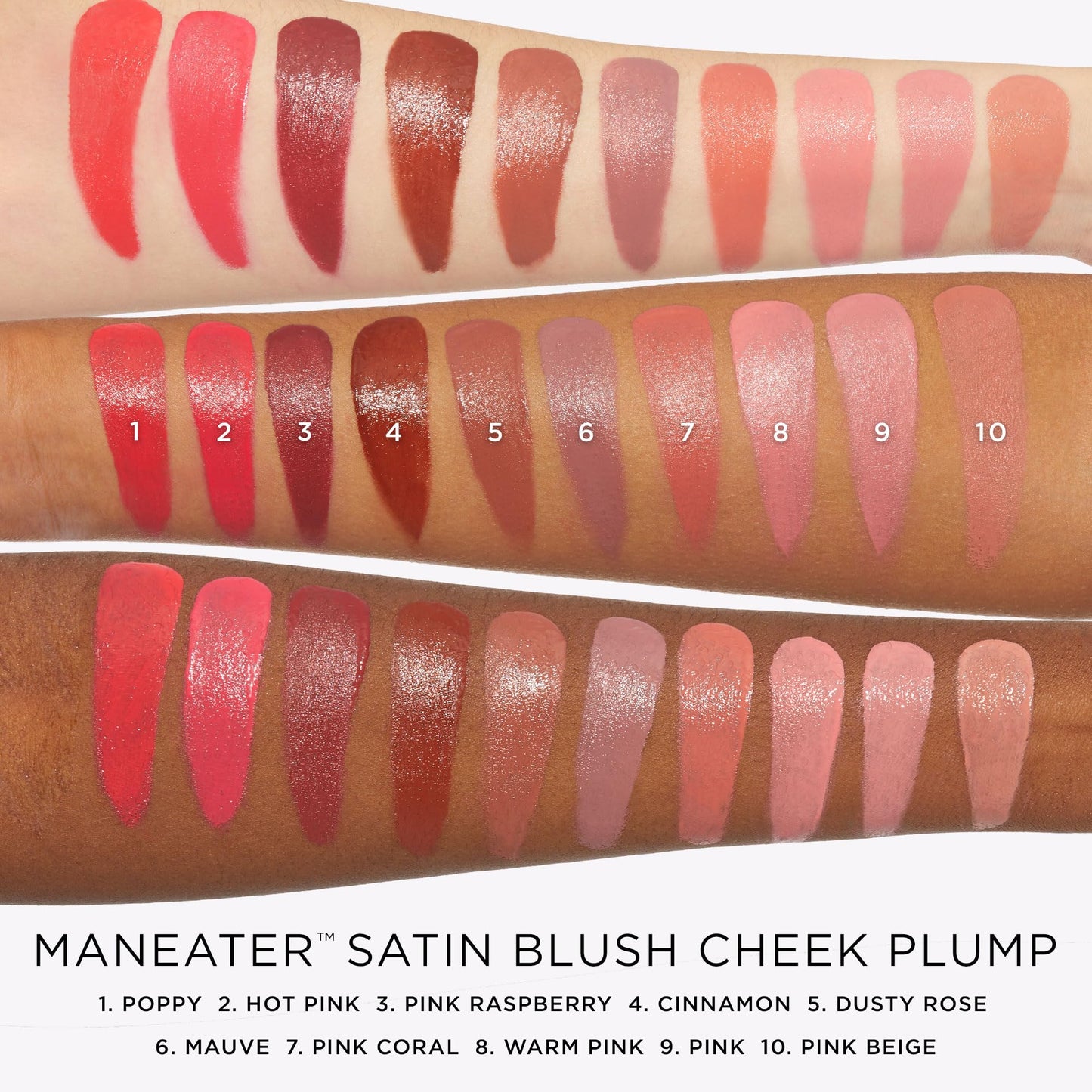 tarte maneater satin blush cheek plump - Lightweight Liquid Blush Infused with Coconut Water, Hyaluronic Acid & Vitamin E for a Hydrated Cheek Tint
