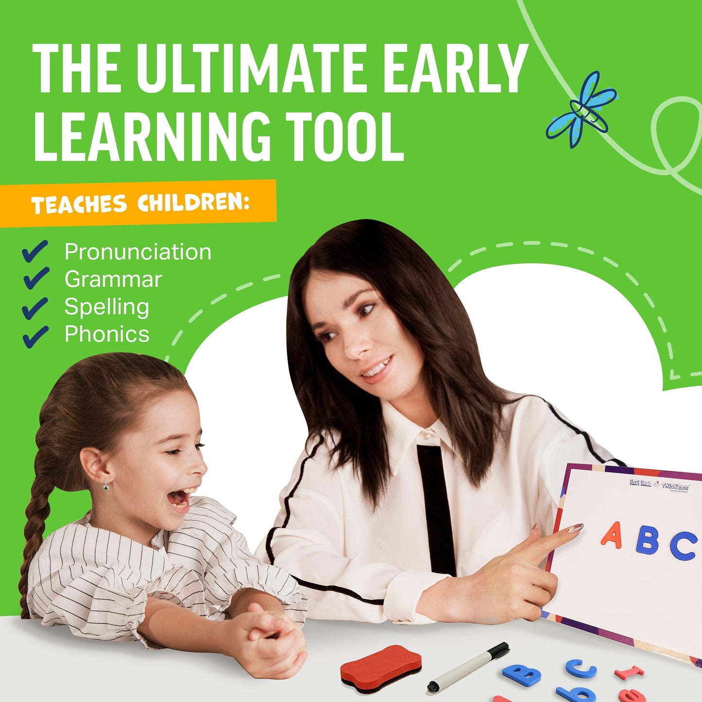 238PCS Magnetic Alphabet Letters – ABC Magnet Set for Toddlers, Educational Spelling Toy for Kids, Strong Letters for Fridge & Whiteboard