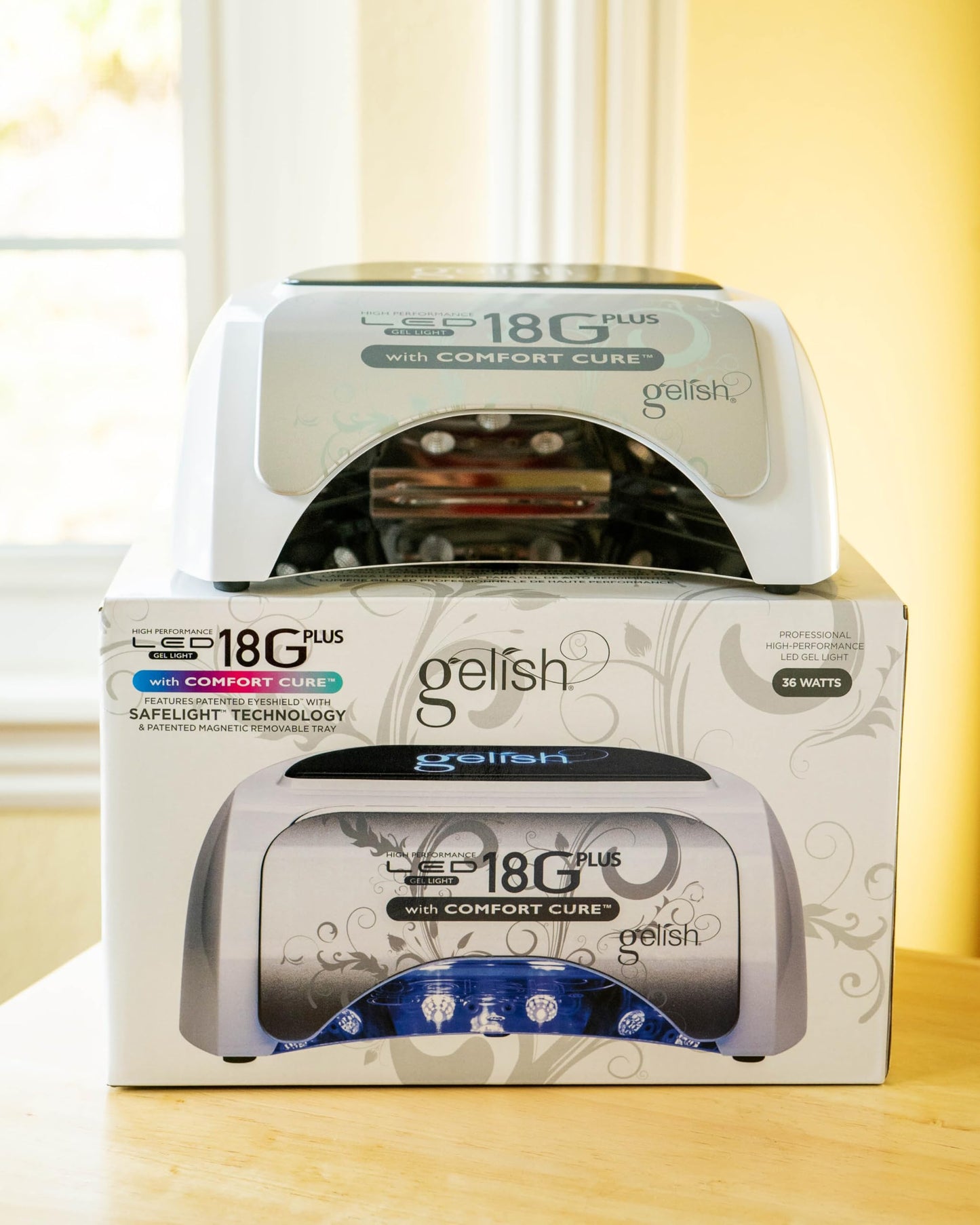 Gelish 36W Professional Fast Drying Gel Nail Dryer Lamp - 18G Plus LED Light Beauty & Personal Care Gelish
