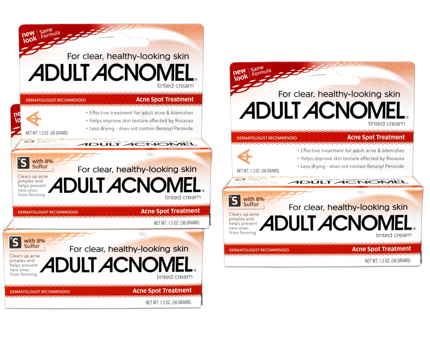 Acnomel Adult Acne Medication Cream 1.3 Oz - 3 Pack