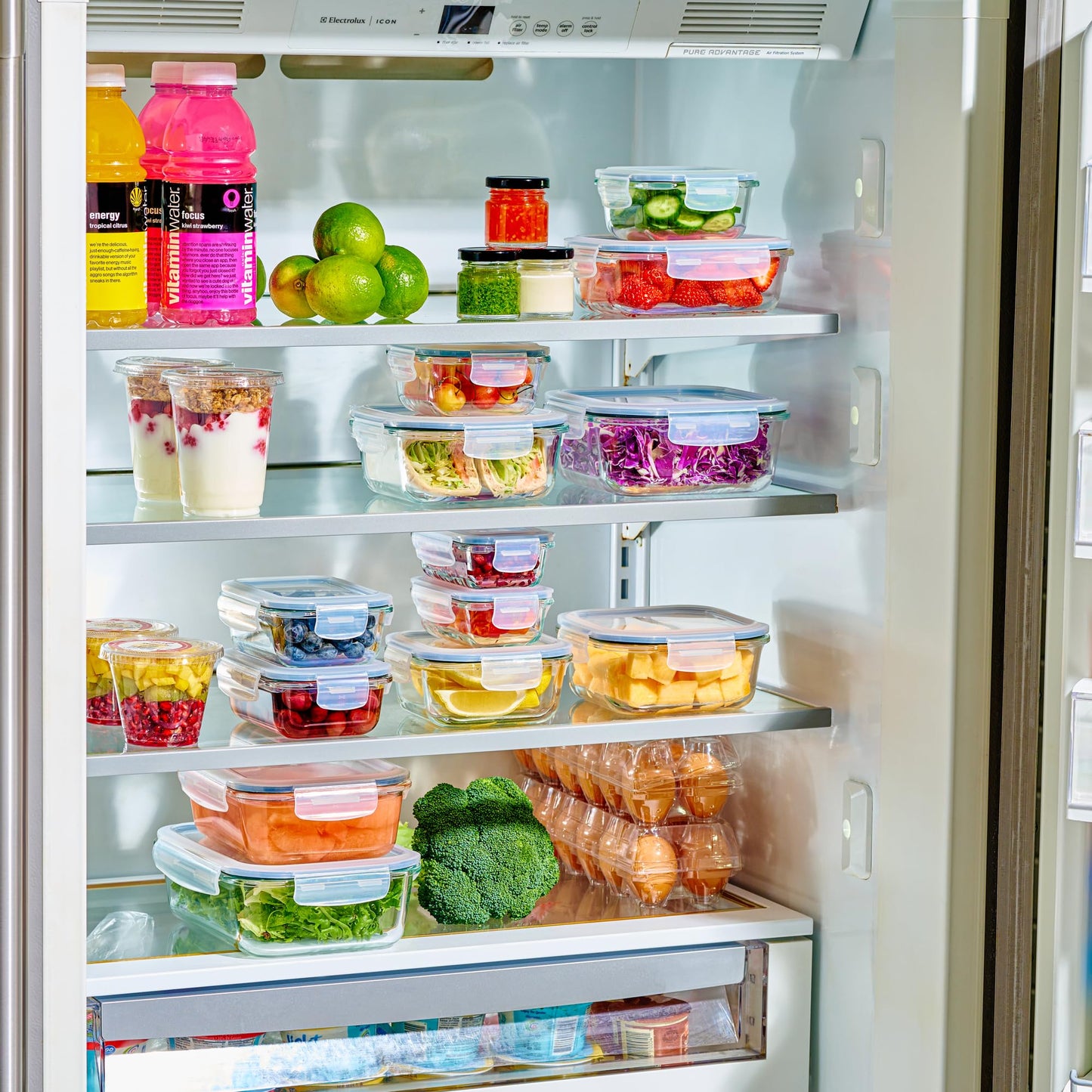 40pc Set Glass Food Storage Containers & Bowls with Airtight Lids - Leakproof BPA-Free Meal Prep Airtight Stackable Lunch Boxes, Kitchen Pantry…