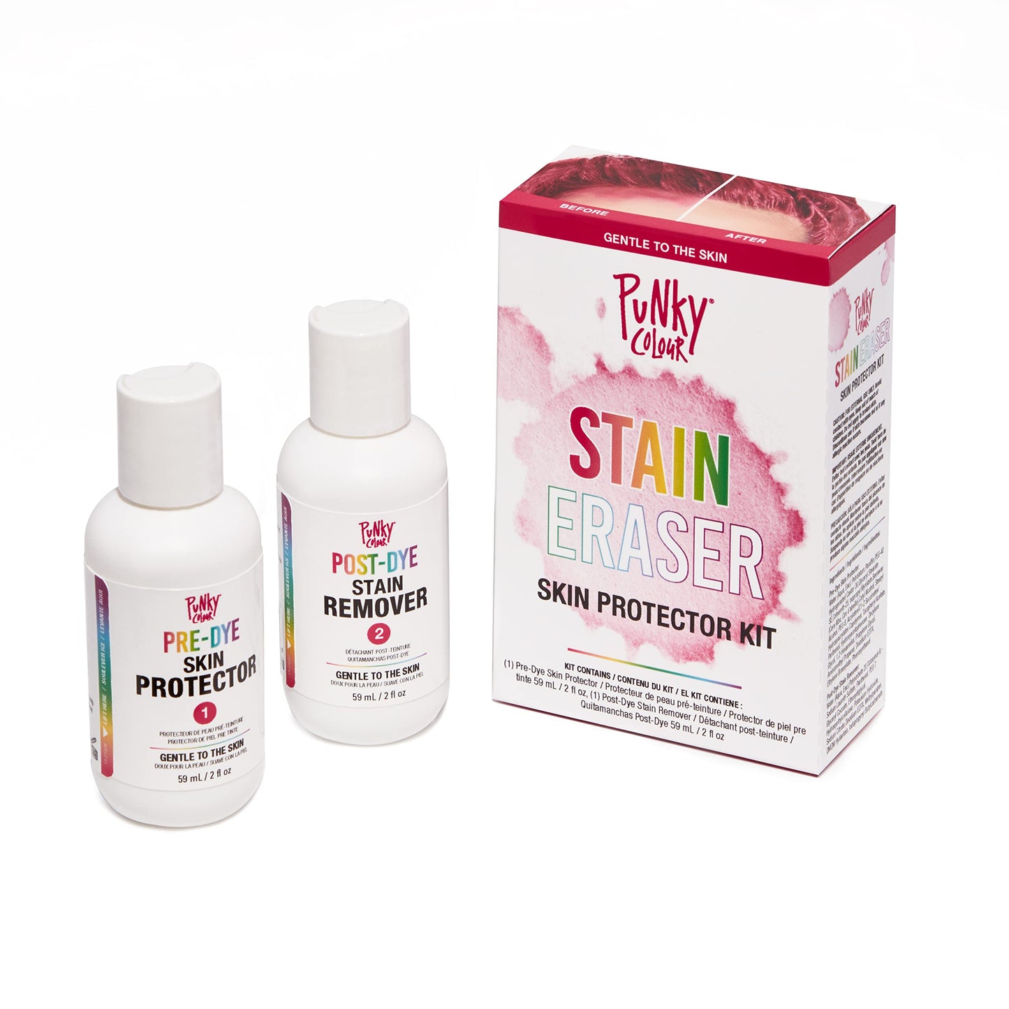 Punky Stain Eraser Skin Protector Kit - Hair Color Remover, Hair Dye Remover Stains on Skin, Gentle Formula