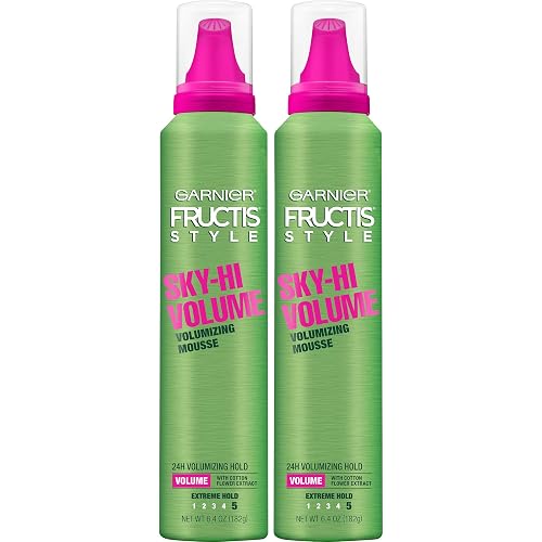 Garnier Hair Care Fructis Style Sky-Hi Volume Volumizing Mousse, 2 Count