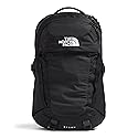 The North Face Recon Everyday Laptop Backpack - Daypack, Water Repellent, 16" Laptop Sleeve, 2 Water Bottle Pockets, TNF Black/TNF Black-NPF, One Size