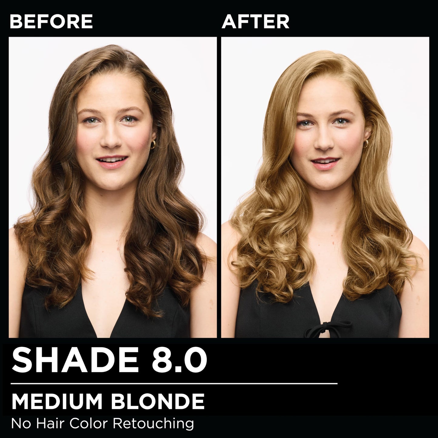 Garnier Olia Hair Color, Ammonia-Free Permanent Hair Dye, Oil-Powered Formula for 100% Gray Coverage and 3x Shinier Hair, Vegan & Cruelty Free, 8.0