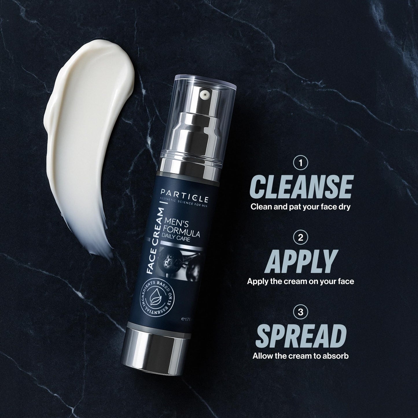 Particle 6-in-1 Face Cream for Men, Men’s Daily Hydrating Moisturizer with Vitamin C, Jojoba Oil, Vitamin E & Hyaluronic Acid, Skin Care Routine