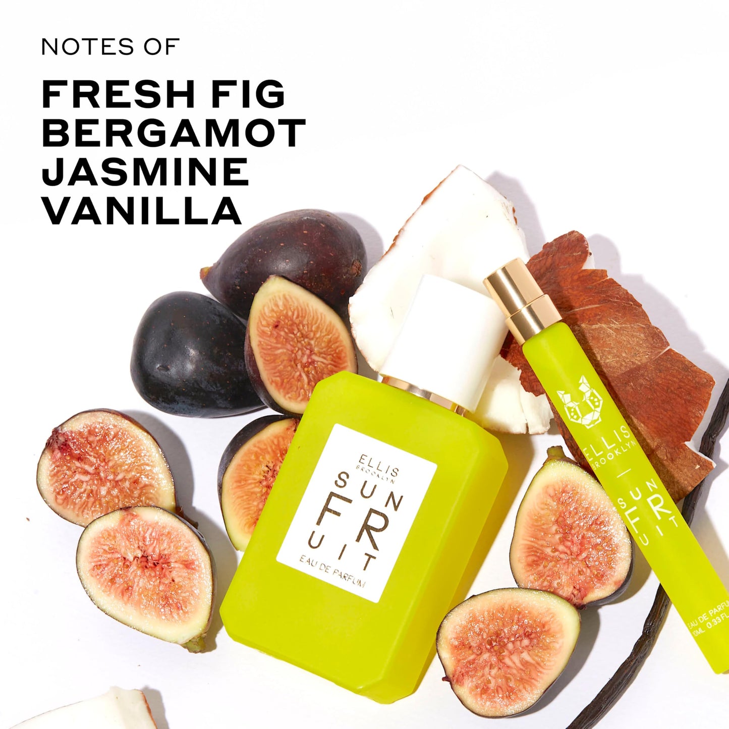 Ellis Brooklyn Sun Fruit Eau de Parfum, Fruity Floral Perfume for Women with notes of Fig, Jasmine & Vanilla, Vegan, Eco-Conscious, Cruelty-Free