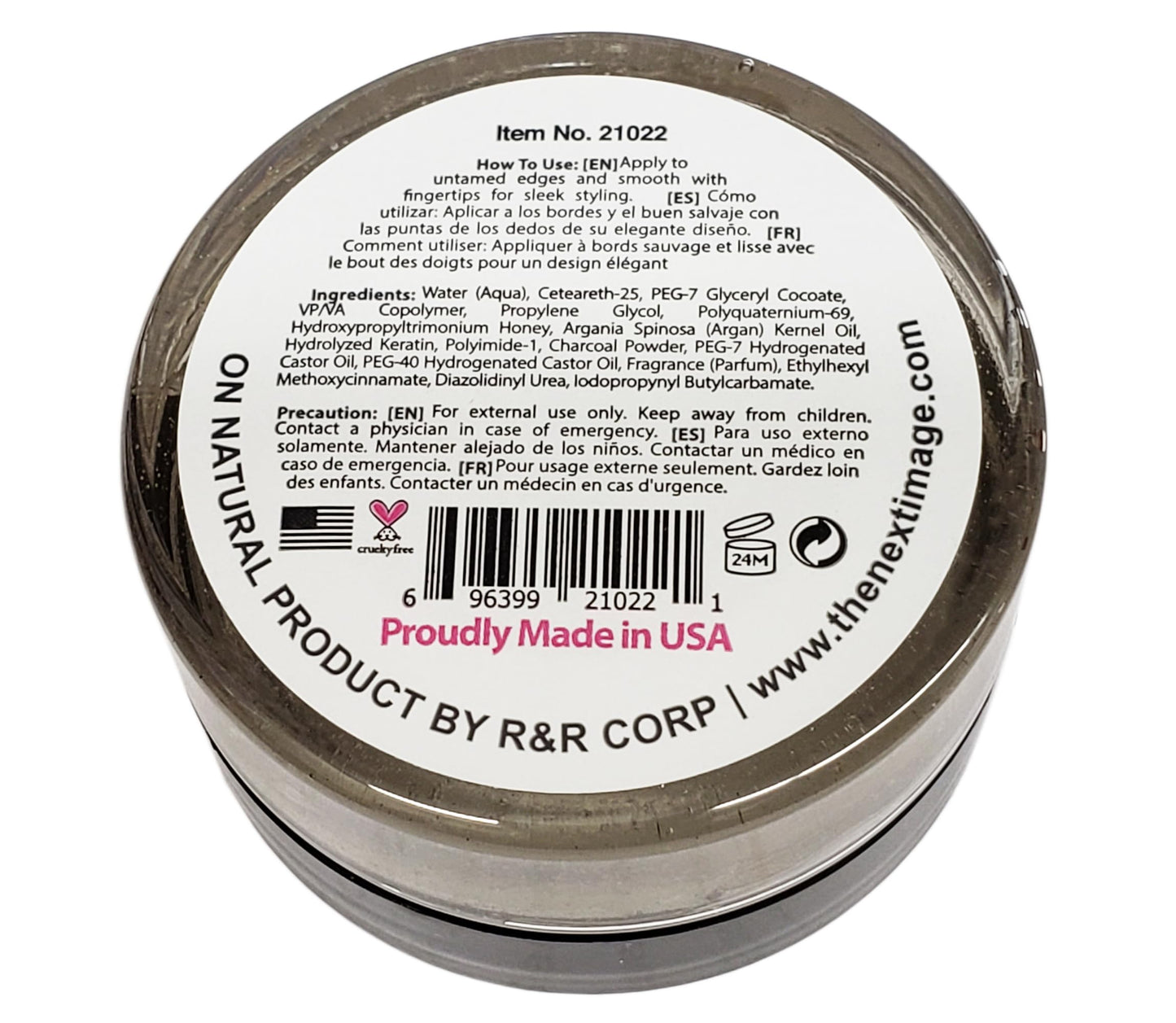 On Natural Edge Control Extreme Hold-Charcoal and Honey (1 oz)