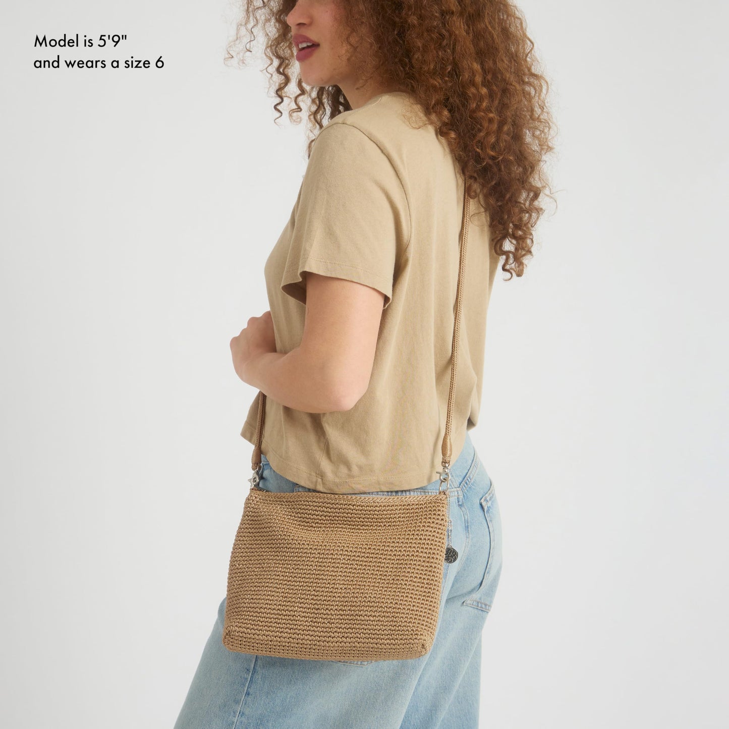 The Sak Lumi Convertible Crossbody Purse - Hand Crochet Women's Handbag for Everyday & Travel, 3-in-1 Small Crossbody Bag With Zipper Closure…