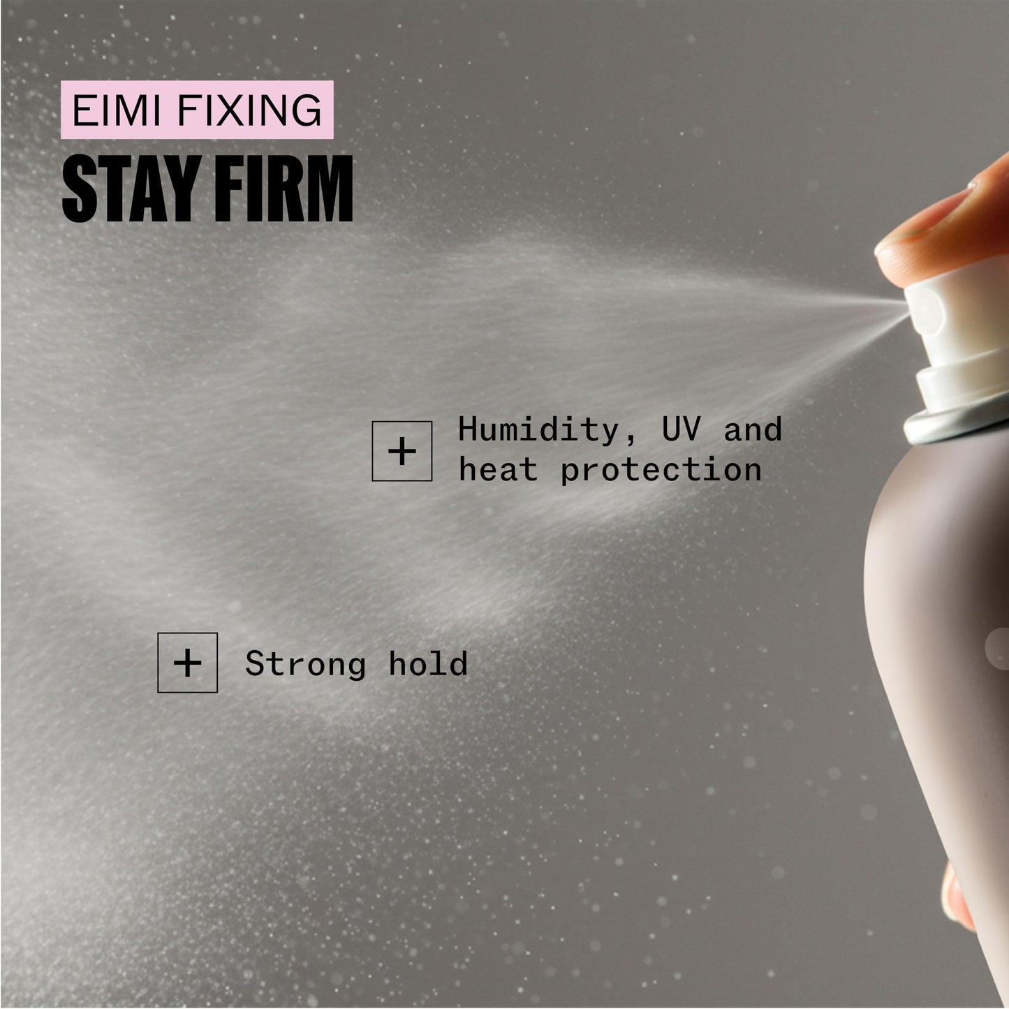 Wella Professionals EIMI Stay Firm | Workable Finishing Hairspray with 24H Firm Hold | Fast Drying | Humidity Resistant, UV & Heat Protectant | 9 Oz
