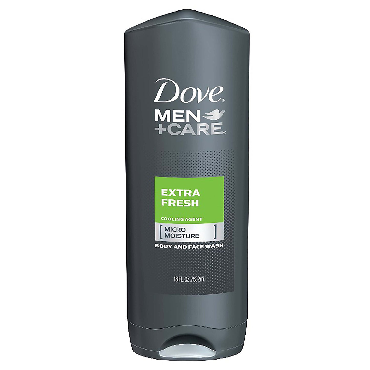 Dove Men+Care Body and Face Wash Extra Fresh 18 oz for Dry Skin Effectively Washes Away Bacteria While Nourishing Your Skin (3 pack)