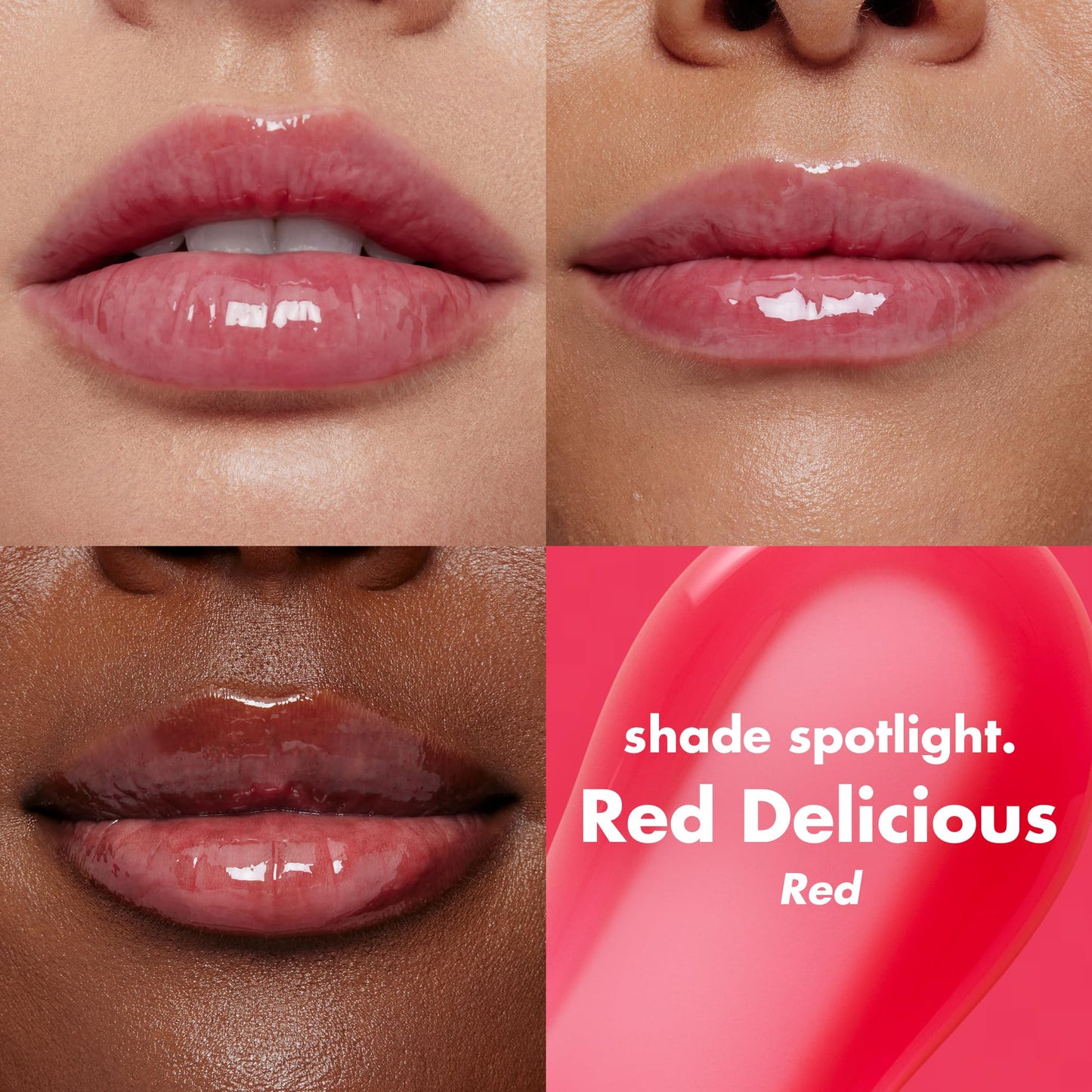 e.l.f. Glow Reviver Lip Oil, Nourishing Tinted Lip Oil For A High-shine Finish, Infused With Jojoba Oil, Vegan & Cruelty-free, Red Delicious