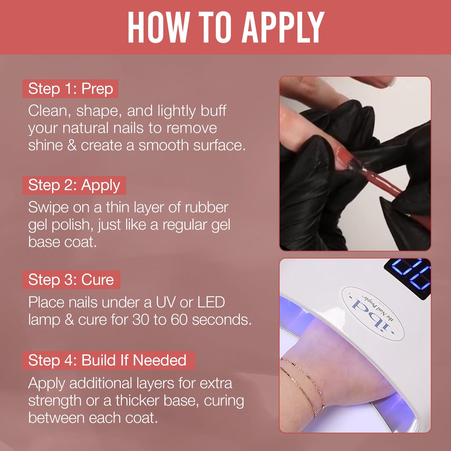 IBD Rubber Gel Polish - Sepia, LED/UV Soak Off Builder Gel for Nails, Strengthening Base Coat for Nail Polish & Extensions, 0.5 fl oz Beauty & Personal Care IBD