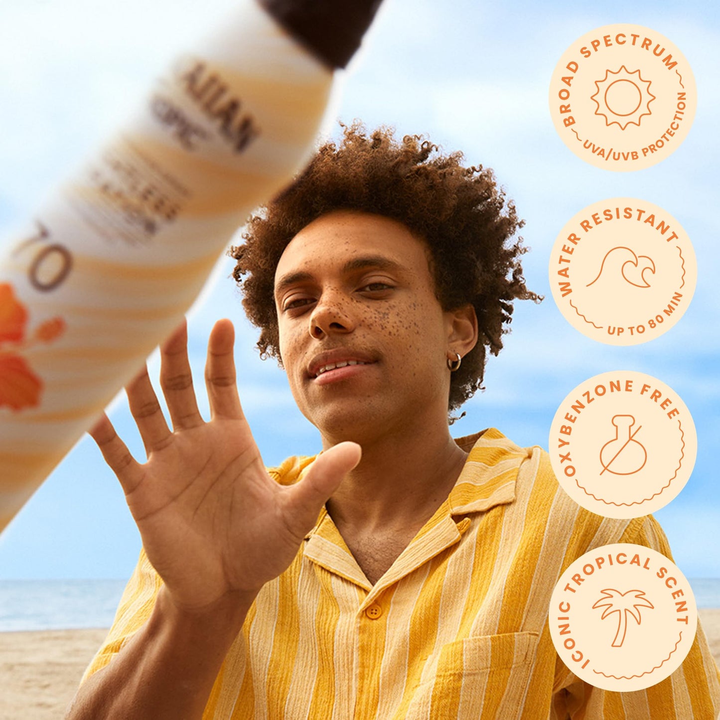 Hawaiian Tropic Weightless Hydration Sunscreen Spray SPF 70, 6oz | High SPF Sunblock, Oxybenzone Free, Hawaiian Tropic Spray Sunscreen, 6oz