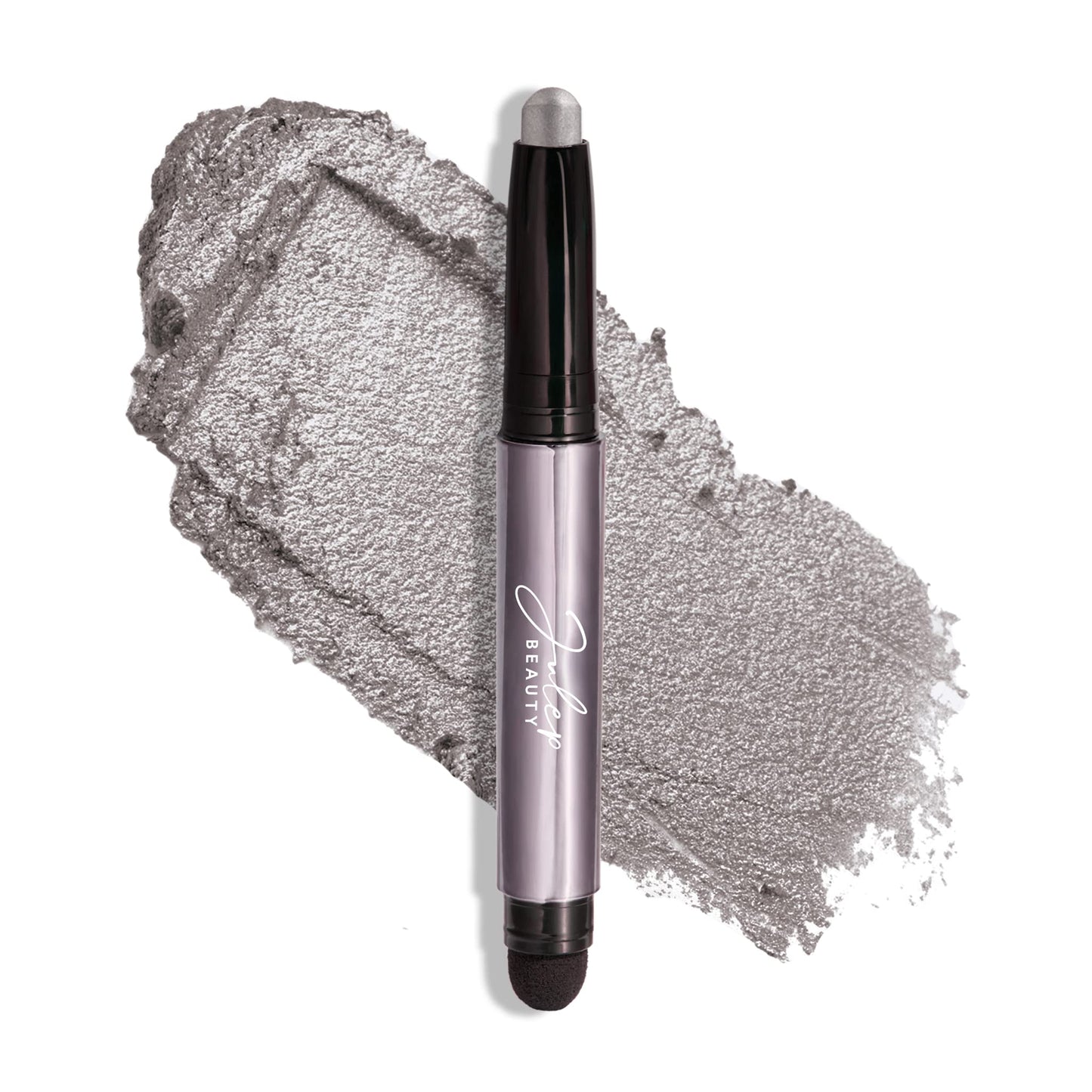 Julep Eyeshadow 101 Cream-to-Powder Waterproof Shadow Stick - Rainstorm Shimmer - Long-Lasting, Crease-Proof, Deep Silver Shimmer Cream Eyeshadow