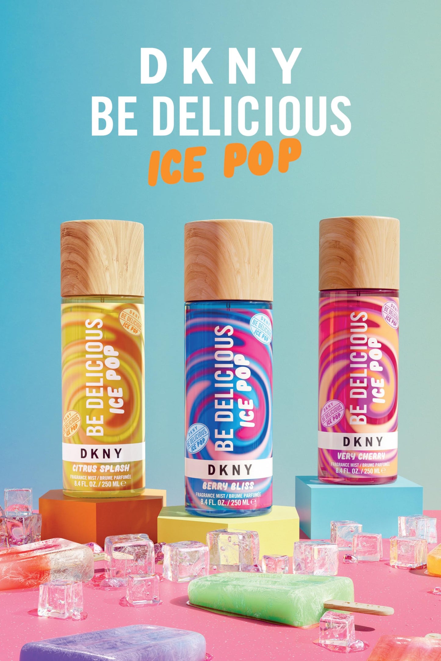 DKNY Be Delicious Ice Pop Fragrance Mist For Women, Citrus Splash, 8.4 Fl. Oz.