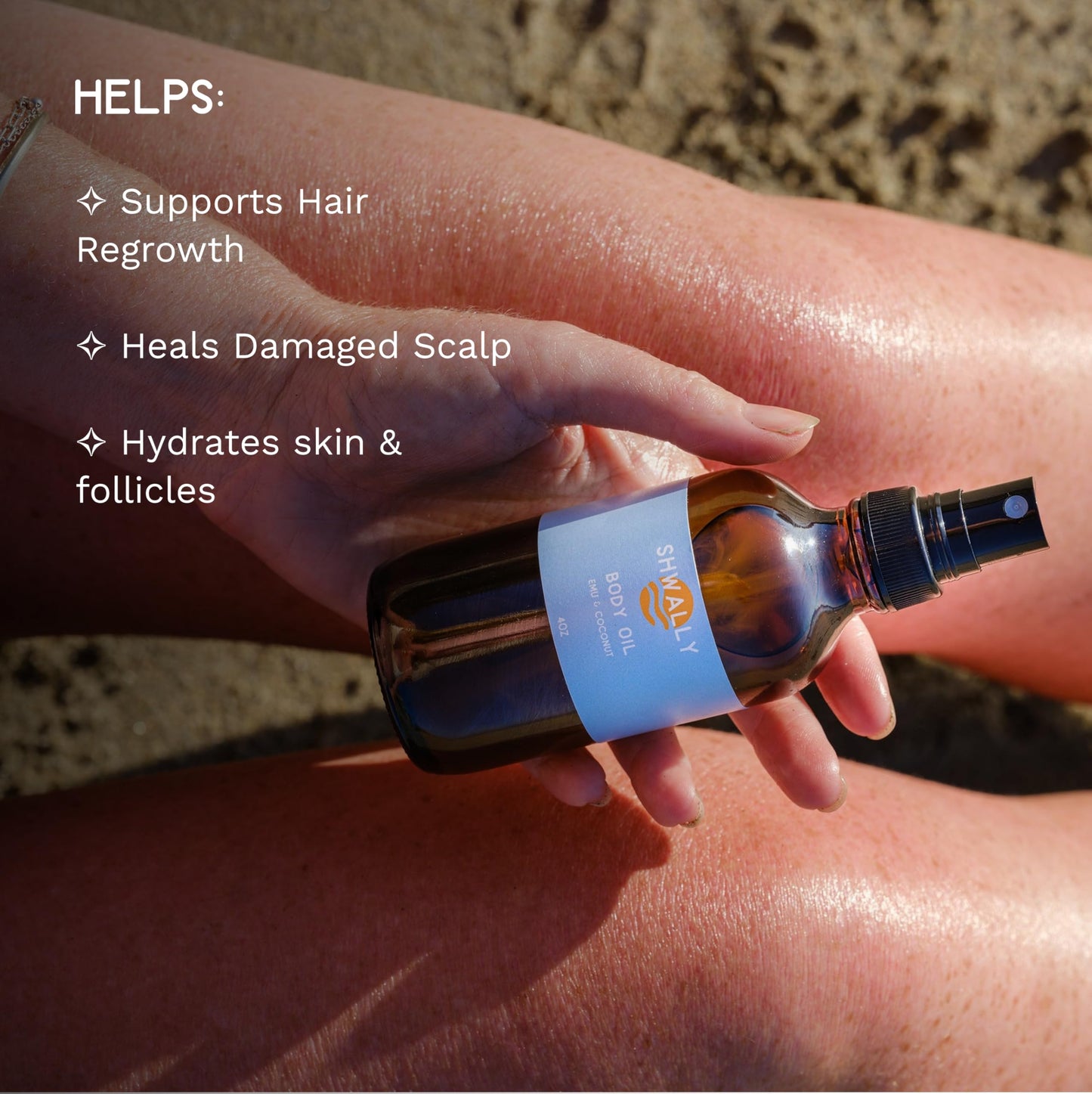 Nourish & Protect Hair & Body Oil Serum - Pure Emu, Rosemary, Macadamia, Castor, Coconut & Olive Oils For Hair Growth, Strengthening, Split Ends & Dry