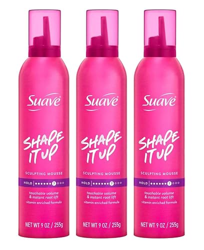 Suave Mousse Shape It Up Sculpting 9 Ounce (Pack of 3)