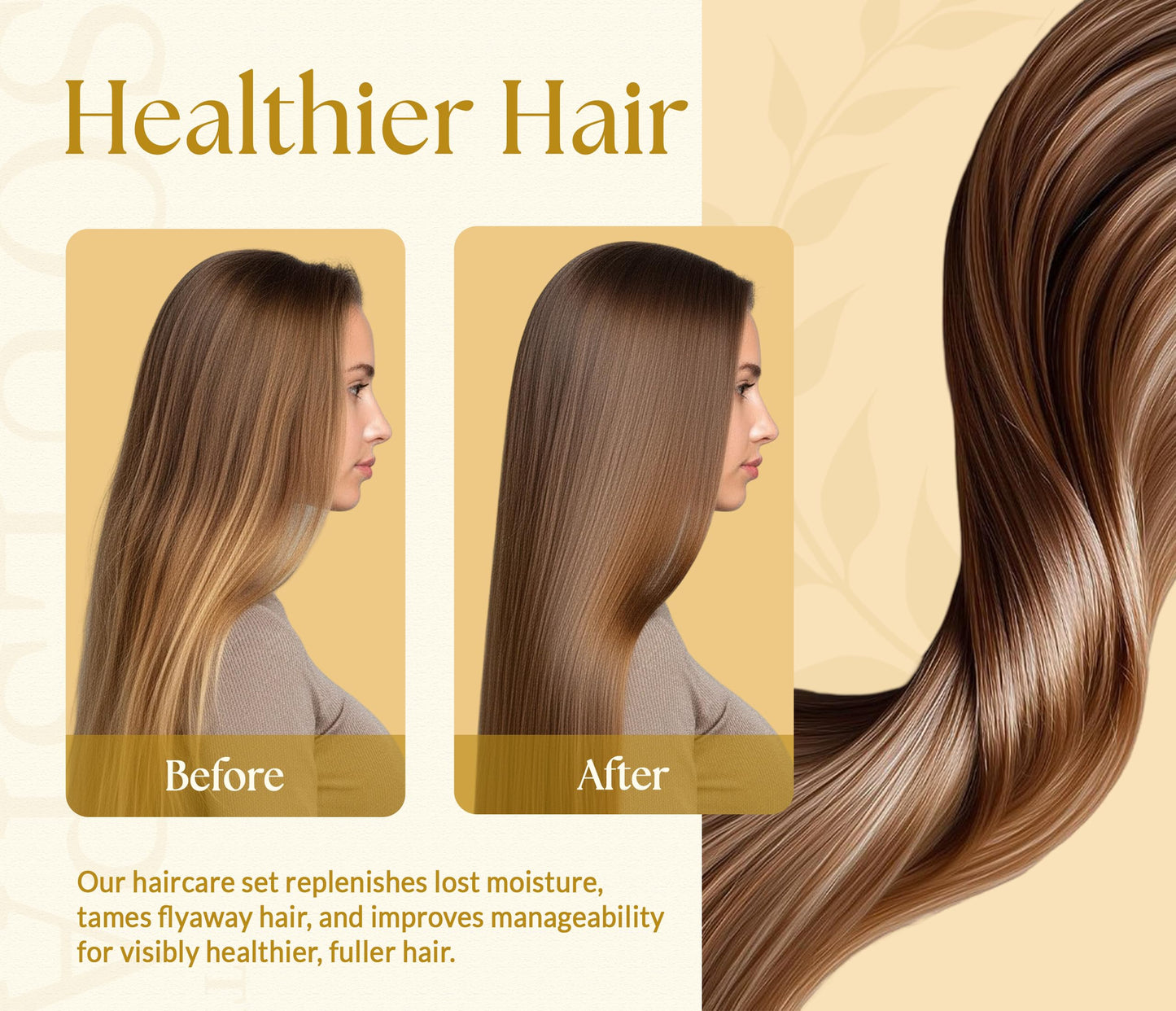 SOULSPA PURE Castor Oil & Black Seed Biotin Shampoo and Conditioner Set - Sulfate Free Nourishing Formula for Thinning Hair & Dry Scalp - Deep