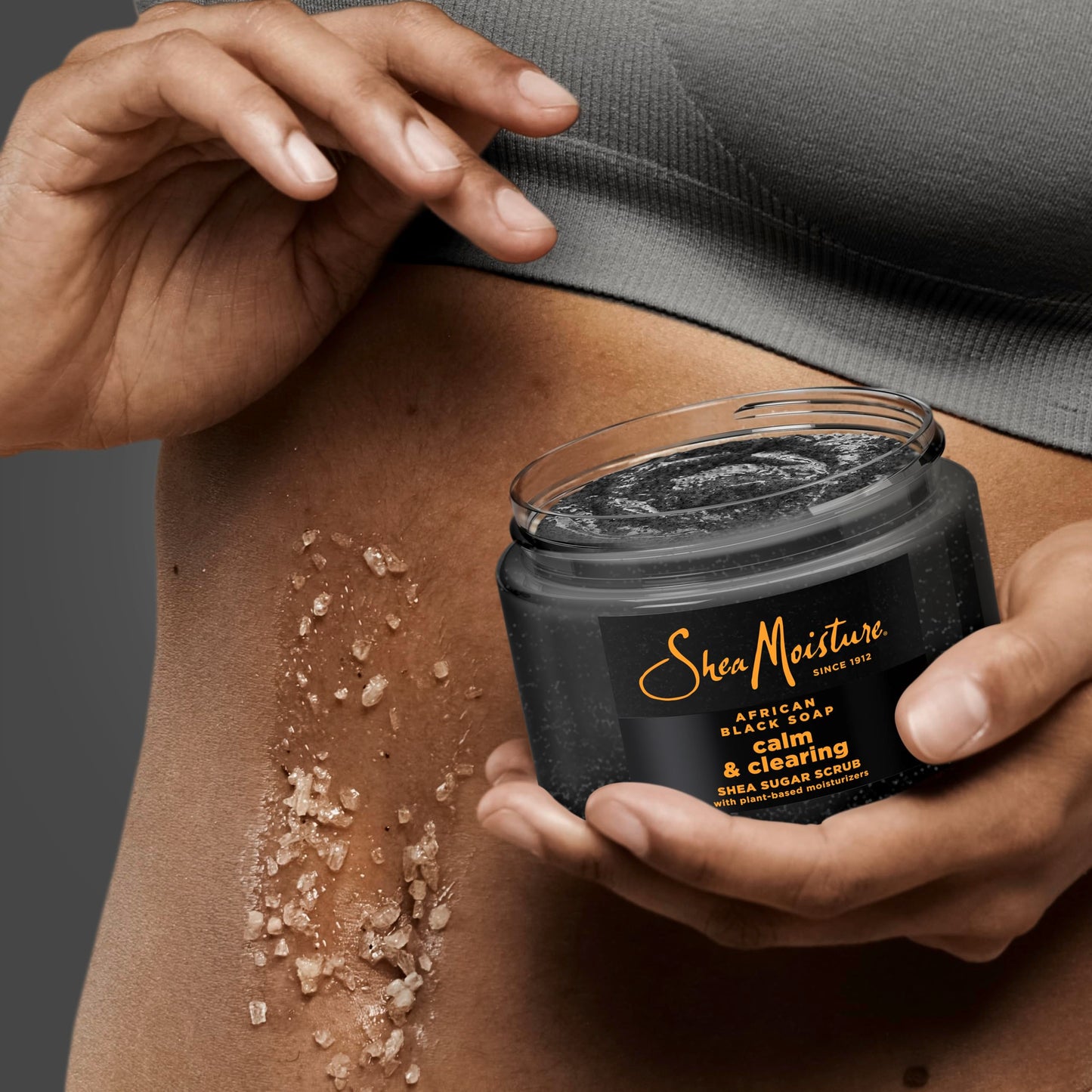 SheaMoisture Sugar Body Scrub African Black Soap for healthy, glowing skin African black soap with 24h shea moisture nutrients 12 oz Beauty & Personal Care Shea Moisture
