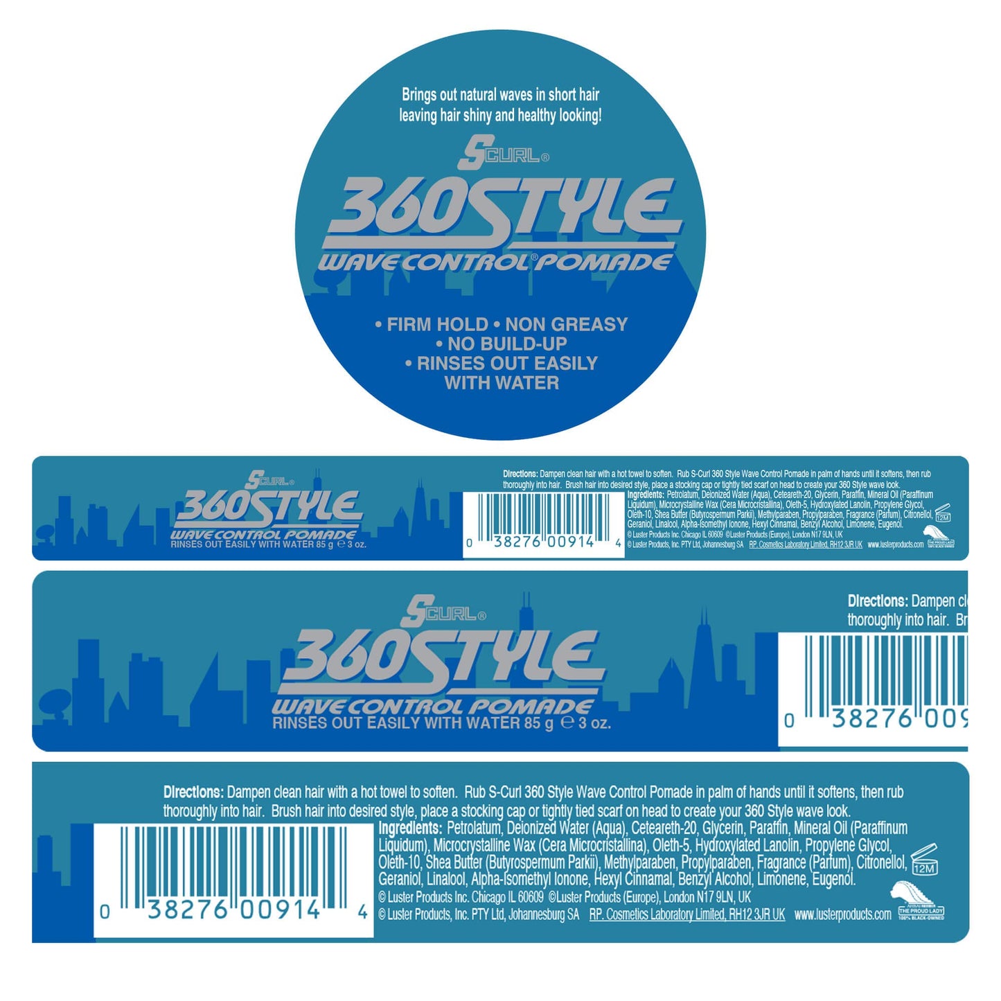 SCurl 360 Style Wave Control Pomade