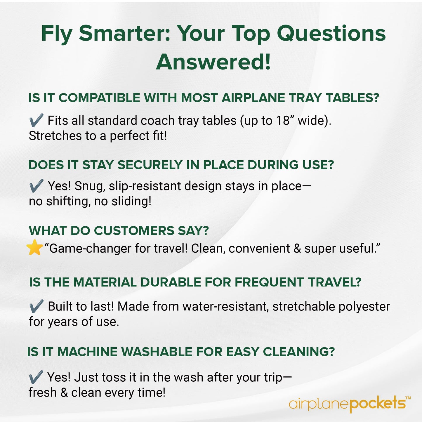 Airplane Pockets - Airplane Accessories - Plane Travel Essentials - Travel Organizer - Seat Storage Organizer - Air Travel Essentials - Seat Back Organizer - International Travel Must Haves