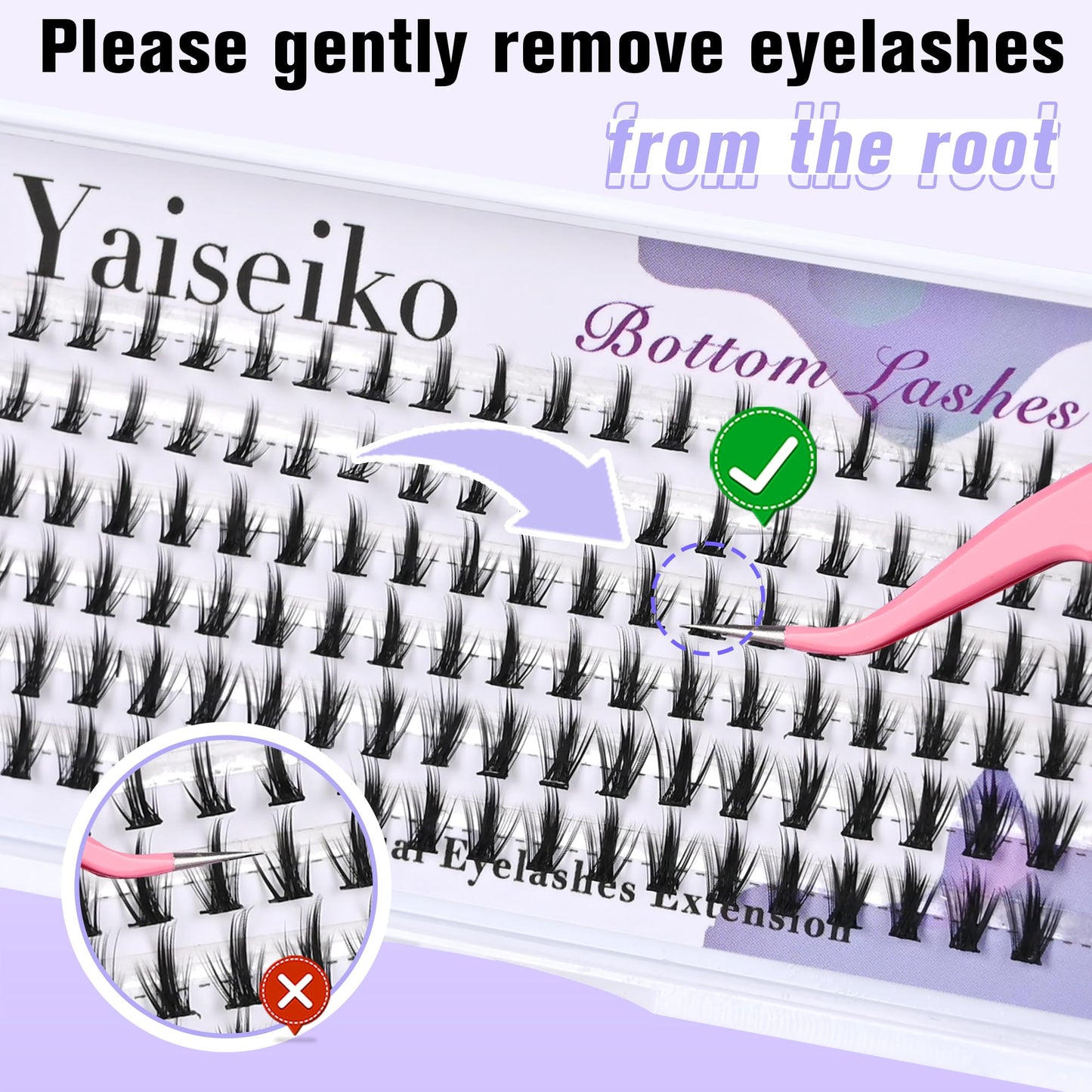 Bottom Lash Clusters DIY Lash Extension Lower Individual Lashes 120pcs Wispy Natural Look Lower Eyelash Clusters Short Individual Cluster Lashes Manga Beauty and Personal Care Yaiseiko