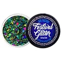 Art Factory Mermaid Holographic Body Glitter Gel - Chunky Sea Mix Cosmetic Glitter for Face, Hair & Body - Festival Rave Makeup, Long Wear Glitter