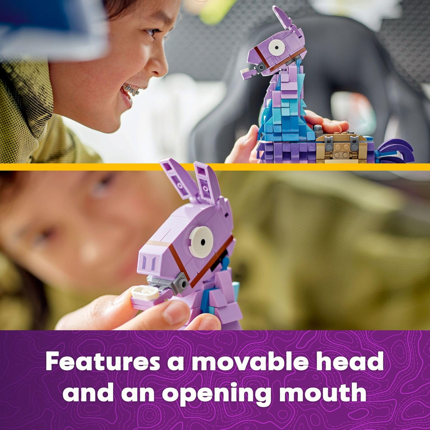 LEGO Fortnite Supply Llama 77071 Building Set, Collectible Display Model for Gamers, Fun Gift Toy for Kids, Boys & Girls Ages 12+